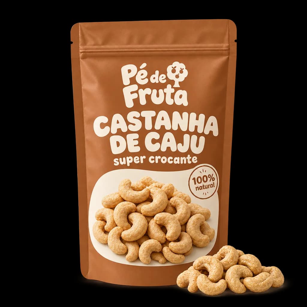 Embalagem Pé de Fruta de Castanha de caju super crocante